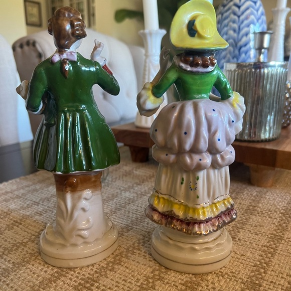 Vintage Porcelain Man & Woman Figurines - Picture 3 of 7